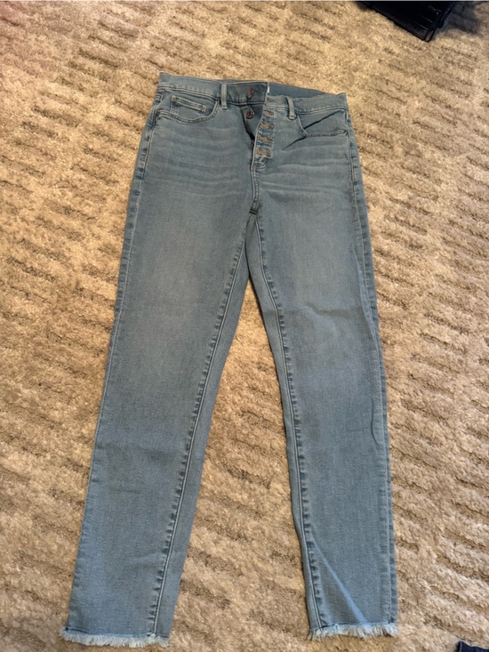 GAP Denim - Gap Light Blue Women's Skinny Jeans Frayed Ankle